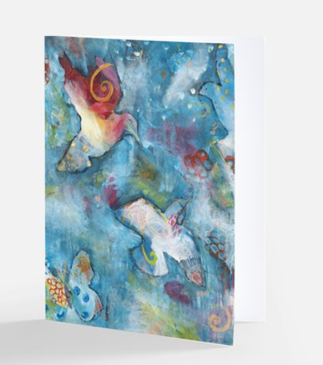 Notecard - Blank Night Flying