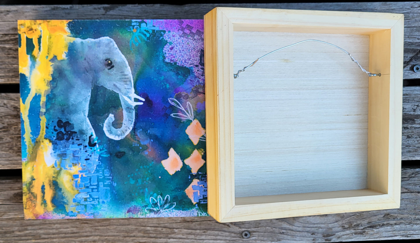 Print Mounted on Wood Panel Traveler of the Wild Trails